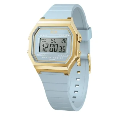 Image de Ice Watch Retro Montre à affichage digital, Femme, Taille: One Size, Tranquil blue