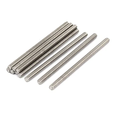 Image de sourcing map tige filetée M4x70mm acier inoxydable 304 entièrement Ton argent goujons 10pcs