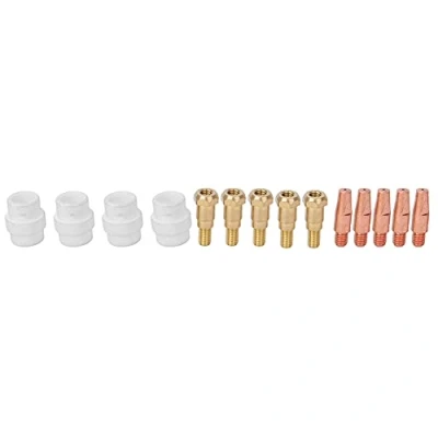 Image de 14pcs torche de soudage shunt pointe kit d&#039;accessoires pour pistolet MIG ensemble support diffuseur gaz binzel 24KD