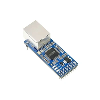 Image de IBest 2 CH UART to Ethernet Converter,UART TTL and RJ45 Bi Directional Transparent Transmission Module,10/100M,Auto MDI/MDIX,Full Duplex/Half Duplex Auto Negotiation Interface