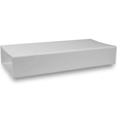 Image de Conduit plat rectangulaire en plastique 220 x 90 mm / 22 9 cm 100 1 m de long Raccordement Système ventilation, chauffage et refroidissement Élément ventilation pour espaces