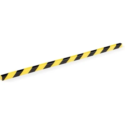 Image de DURABLE Profilés de protection d&#039;arête E8 avec bandes adhésivees pour signaler les zones dangereuses 1 m Paquet 5 Jaune/Noir 1127130