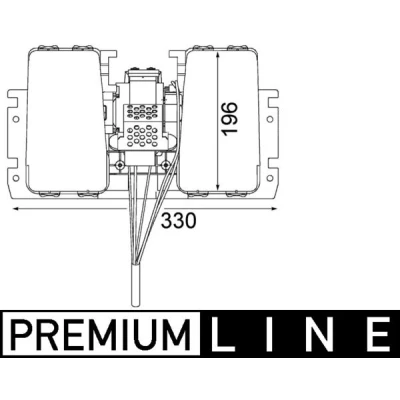 Image de MAHLE ORIGINAL AB 179 000P Pulseur d&#039;Air pour direction à droite/à gauche avec résistance