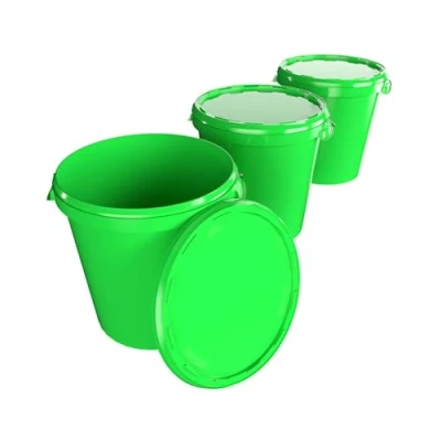 Image de Lot de 3 seaux avec couvercle 30 litres fabriqués en Allemagne Convient pour un usage alimentaire, stable, hermétique Seau conservation le stockage des aliments, fournitures