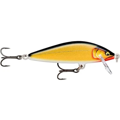 Image de Rapala Leurre de Pêche Countdown Elite Matériel avec Construction Balsa d&#039;Eau Douce Coulant Profondeur Nage 1,2m Taille 7,5cm/10g Fabriqué en Estonie Gilded Gold Shad