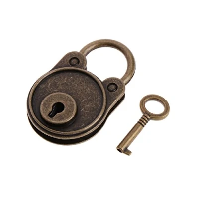 Image de JENOR New Bear Mini cadenas archaïze vintage de style ancien avec clé