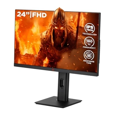 Image de Konix Écran gaming Nova 24&quot; PC, PS4, PS5, Switch, Xbox Full HD 1 080 px 180 Hz ms FreeSync HDMI DisplayPort Dalle IPS