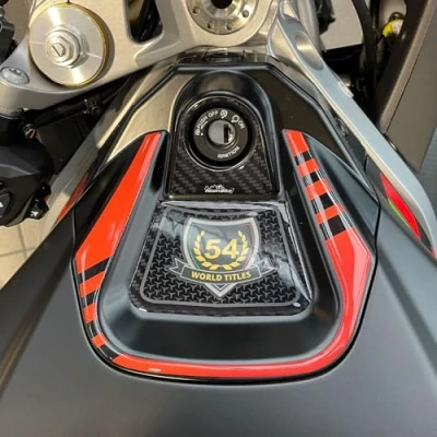 Image de Resin Bike Autocollant Moto Compatibles avec Aprilia Tuono RS 660 2020 2023. Protection Zone de Clé Contre Les Chocs et Éraflures. 3D Résinés Made in Italy
