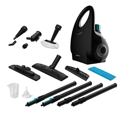 Image de Cecotec HydroSteam 2030 Active Cylinder Steam Cleaner. 2000 W, 750 ml Tank, 4 Bars of Pressure, 35g/min Flow, Action Radius up to 6 meters, Includes 12 Accessories