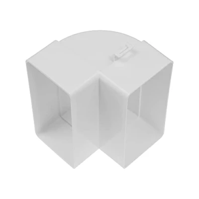 Image de Vent Systems 110 x 55 mm Coude de tuyau vertical rectangulaire pour raccord tuyauterie Angle 90 Système ventilation Chauffage Refroidissement