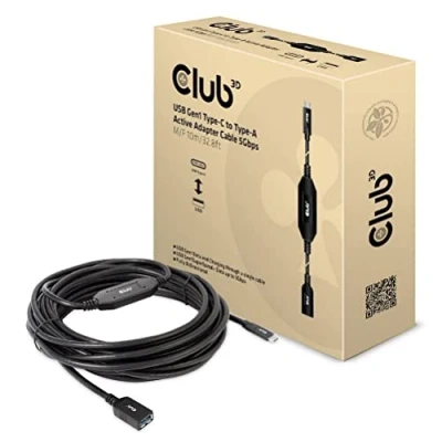 Image de Club 3D CAC 1538 Câble adaptateur actif USB Gen1 type C vers A 5 Gbps St./B 10 m
