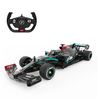 Image de CMJ RC Cars Mercedes F1 AMG W11 EQ Voiture télécommandée (échelle 1:12) 2.4GHz, modèle réduit Officiellement autorisé, Pilotes Lewis Hamilton + George Russell Drive to Surive