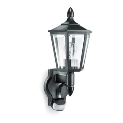 Image de Steinel Luminaire extérieur L 15 S noir, applique avec détecteur de mouvement 180, portée max. 10 m, design classique