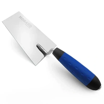 Image de HOGARD Truelle de Maçon à Bout Carré en Acier Inoxydable avec Poignée Souple Fabriquée UE 140 mm