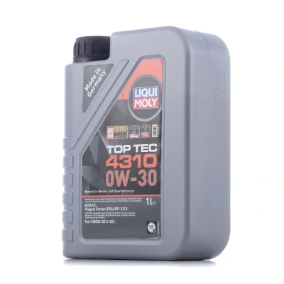 Image de Liqui Moly Top Tec 4310 0W 30 1I Huile moteur 2361 PEUGEOT: 5008 I, 208 I 3/5 portes, 207 CITROËN: C3 II, C4 portes