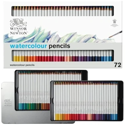 Image de Winsor &amp; Newton Studio Collection Lot de 72 crayons aquarelle
