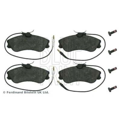 Image de BLUE PRINT ADP154228 Jeu de plaquettes frein Essieu avant contact signal d&#039;usure inclus avec kit vis PEUGEOT: 306 3/5 portes