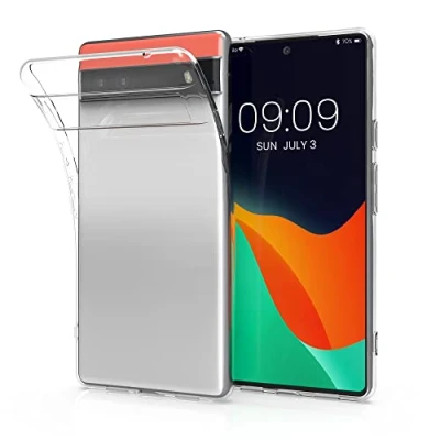 Image de kwmobile Coque Smartphone Compatible avec Google Pixel 6a Housse de téléphone en TPU Transparent