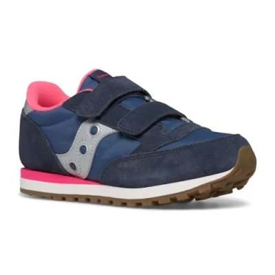 Image de Saucony Originals Jazz Double HL Basket, Bleu Marine, Argent, Rose, 36.5 EU