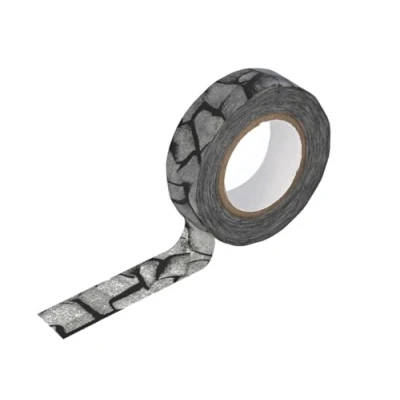 Image de Classiky Ruban adhésif Masking Tape Washi Kratzer Gris foncé 15 mm x m.