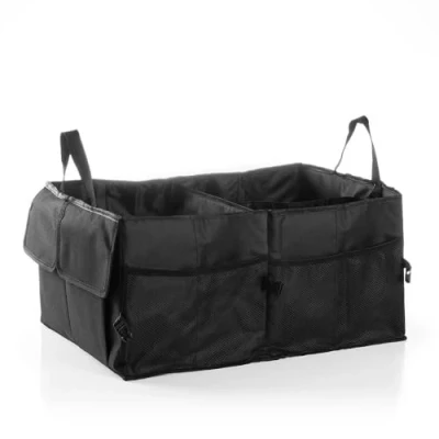 Image de InnovaGoods Organisateur de Coffre Voiture Pliable, 55L, 3 Compartiments, Fixation Velcro, Polyester, Multi, Taille Unique