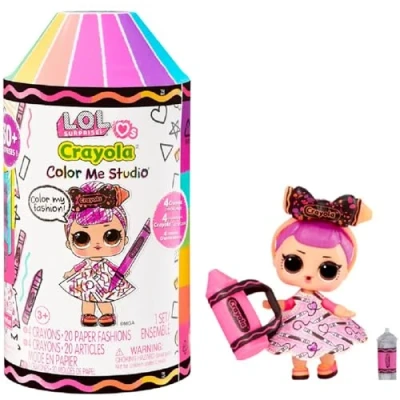 Image de L.O.L. Surprise Loves CRAYOLA Color Me Studio poupée 7,5 cm modèle aléatoire