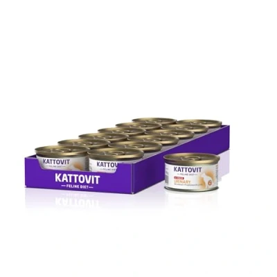 Image de Kattovit Feline Diet Urinary Veau 85 g Lot de 12