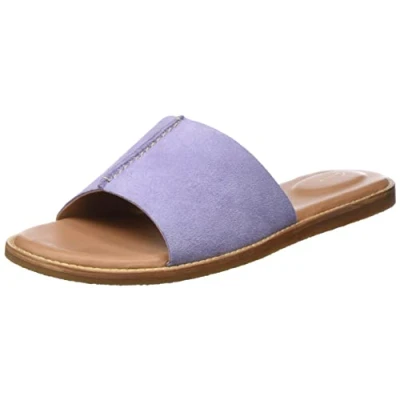 Image de Clarks Femme Karsea Mule Sandales Claquettes, Daim Lilas, 39.5 EU