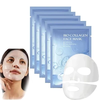 Image de Masque Collagene Visage Korean, Korean Visage, Biodance Mask Collagen, Bio Collagen Real Deep Mask, Face Overnight (5PC)