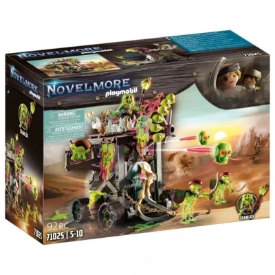 Image de Playmobil 71025 Sal&#039;ahari Sands Trône du Tonnerre Novelmore Tour d&#039;attaque pour Le Combat avec Lanceur de projectiles et catapulte Histoire &amp; Imaginaire Dès 4 Ans