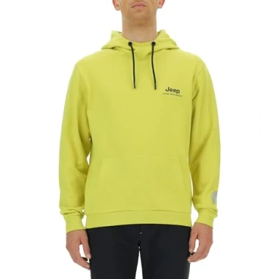 Image de JEEP O102929 I002 XP Sweatshirt À Capuche Homme Poche Frontale Grande Impression Dos du Symbole Xtreme Performance JX23A Celery S
