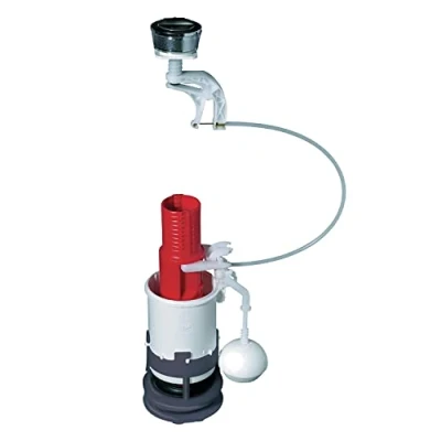 Image de Wirquin MWS00 Mécanisme chasse d&#039;eau wc double avec bouton poussoir à câble MW, gris