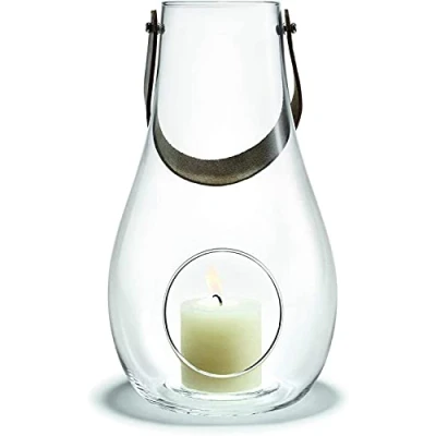 Image de Holmegaard Lanterne H29 cm Design with Light en Verre soufflé à la Bouche, Transparent