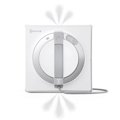 Image de ECOVACS WINBOT W2 Pro Robot Nettoyeur de Vitres, Buses à 3 Embouts, Système Protection 10 Niveaux, Planification Chemin Win Slam 4.0, d&#039;escalade Stable, Détection des Bords
