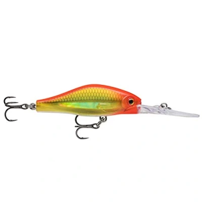 Image de Rapala Leurre de Pêche Shadow Rap Jack Deep Matériel en Eau Douce pour Poissons et Carnassiers Fabriqué Estonie Profondeur Nage 3 m Taille 5 cm / 5.7 g Hot Head