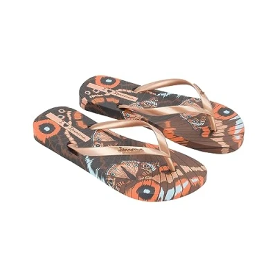 Image de Ipanema Femme Animale Print III FEM Flip Flop, Brown/Metallic Pink, 43 EU