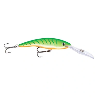 Image de Rapala Green Tiger Deep Dancer Leurre Balsa avec Bavette Matériel de Pêche d’Eau Douce Prof Nage 6m Taille 9cm / 13g Fabriqué en Estonie Unisex Adult, 9 cm 13