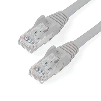 Image de STARTECH Câble réseau Cat6 Gigabit UTP sans crochet de 50cm Cordon Ethernet RJ45 anti accroc M/M Gris