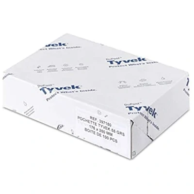 Image de Tyvek Enveloppes Enveloppe légère et résistante, 229x324mm, C4, Blanc, sans fenêtre Boîte de 100 unités