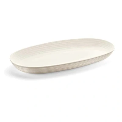 Image de Guzzini Tierra, Plateau de Service en Plastique Recyclé Blanc Lait, 41x 22,9 x h4,2 cm 5000ml 175400156
