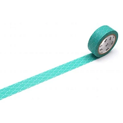 Image de Masking Tape MT vague seigaiha Vert