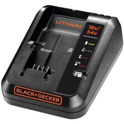 Image de BLACK+DECKER BDC2A QW Chargeur pour batterie lithium ion 18 V/54 V, Noir