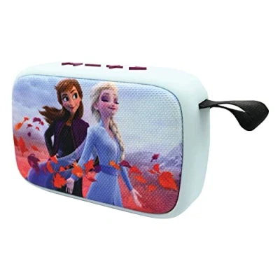 Image de Lexibook, La Reine des Neiges, Enceinte Portable Bluetooth, sans Fil, USB, Carte TF, Batterie Rechargeable, Bleu/Violet, BT018FZ