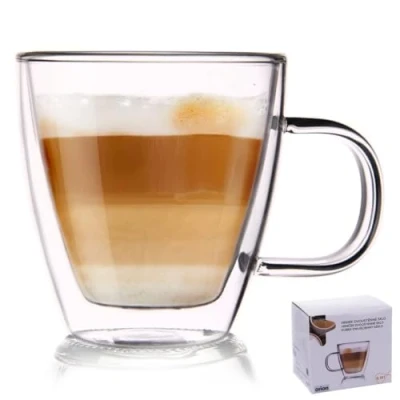 Image de Orion Verre à thé Double paroi thermique Pour café, latte, cappuccino et 180 ml