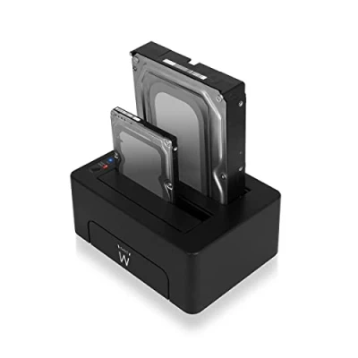 Image de Composant Piece Detachee / Disque Dur Interne Dock Station Dual Ewent EW7014 2.5&quot; 3.5&quot; USB