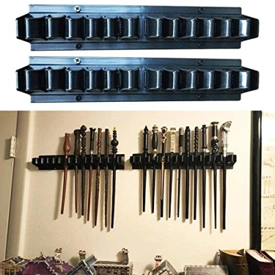 Image de Lot de 2 Supports Rangement pour Baguettes Harry Potter/présentoir/Stockage/Support Peut contenir jusqu&#039;à 20 Potter Dumbledore Hermoine (sans Baguette)