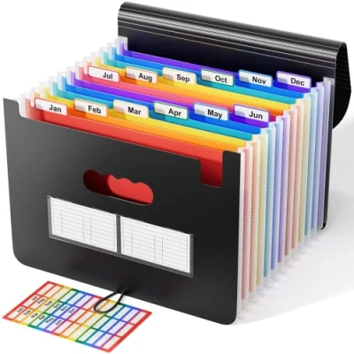 Image de Trieur A4 / Range Document/Papier 12 compartiments ABClife Valisette documents Classeur Organiseur Extensible Accordéon