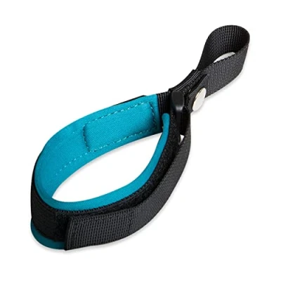 Image de Sangle de sécurité pour chien Laisse courte rétractable mains libres anti délogement Bleu azurite