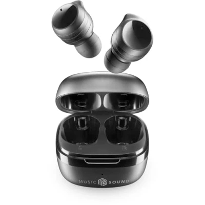 Image de Music Sound Flow Casque Bluetooth Intra auriculaire sans Fil Durée de Lecture 25 H Noir