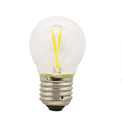 Image de 1 ampoule LED E27 2 W G45 blanc chaud 3000 K 20 Équivalent à un angle d&#039;éclairage de 360 180 lm Intensité non variable
